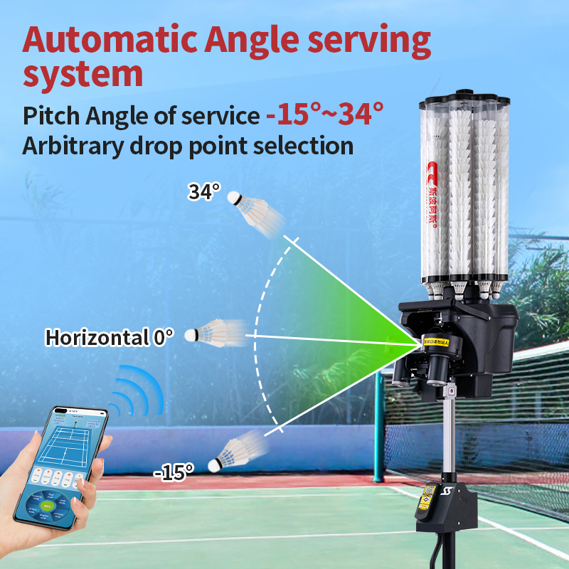 Top Model Badminton Shooting Machine Factory Directly Shuttlecock Training S4025A