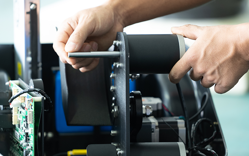 basketball shooting machine mechanical assembly process