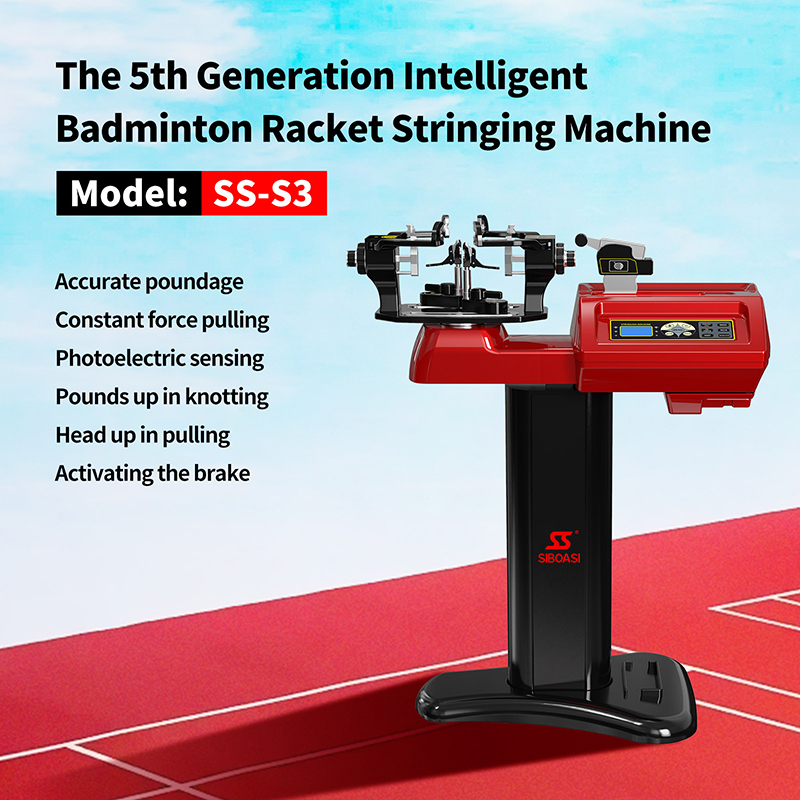 High Precision Electric Badminton Racket Stringing Machine With Locking System S3 