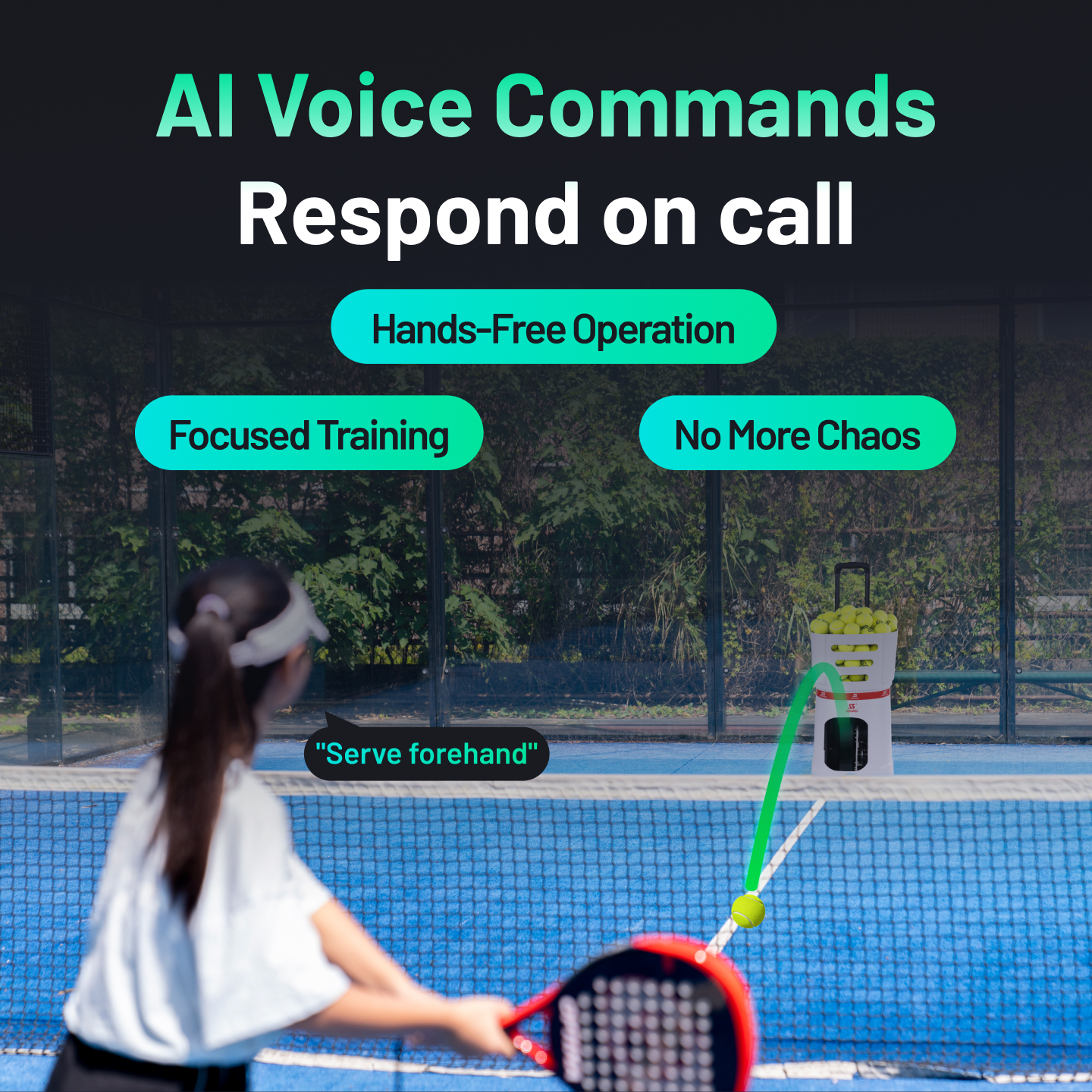 Professional Portable Padel Ball Machine Tennis Ball Launcher TB6