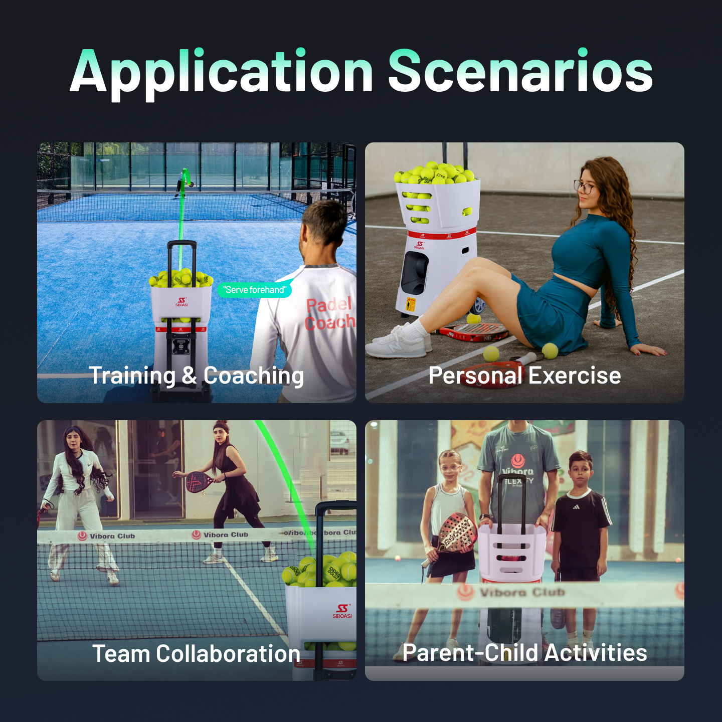 Professional Portable Padel Ball Machine Tennis Ball Launcher TB6