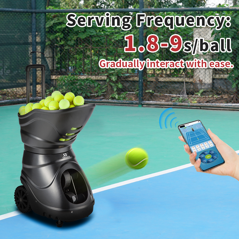 Battery-Powered Tennis Ball Machine