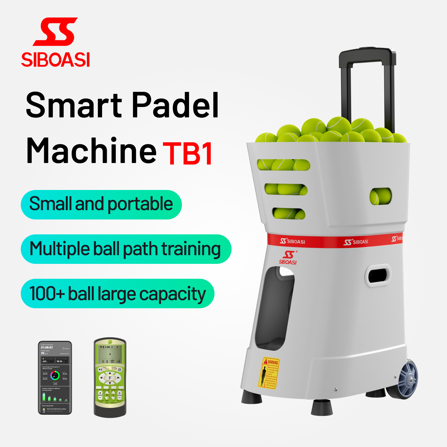 New Arrival Automatic Padel Machine for Practice TB1