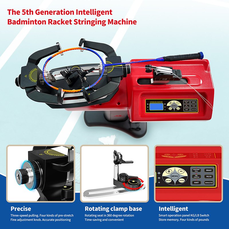 High Precision Electric Badminton Racket Stringing Machine With Locking System S3 