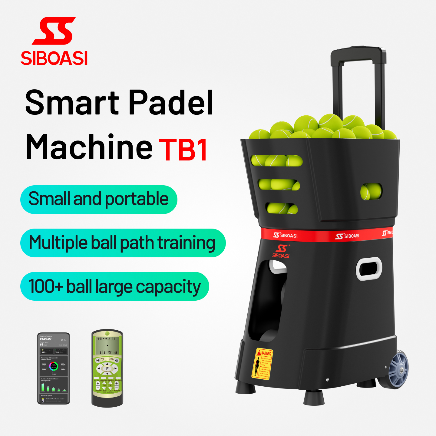 New Arrival Automatic Padel Machine for Practice TB1